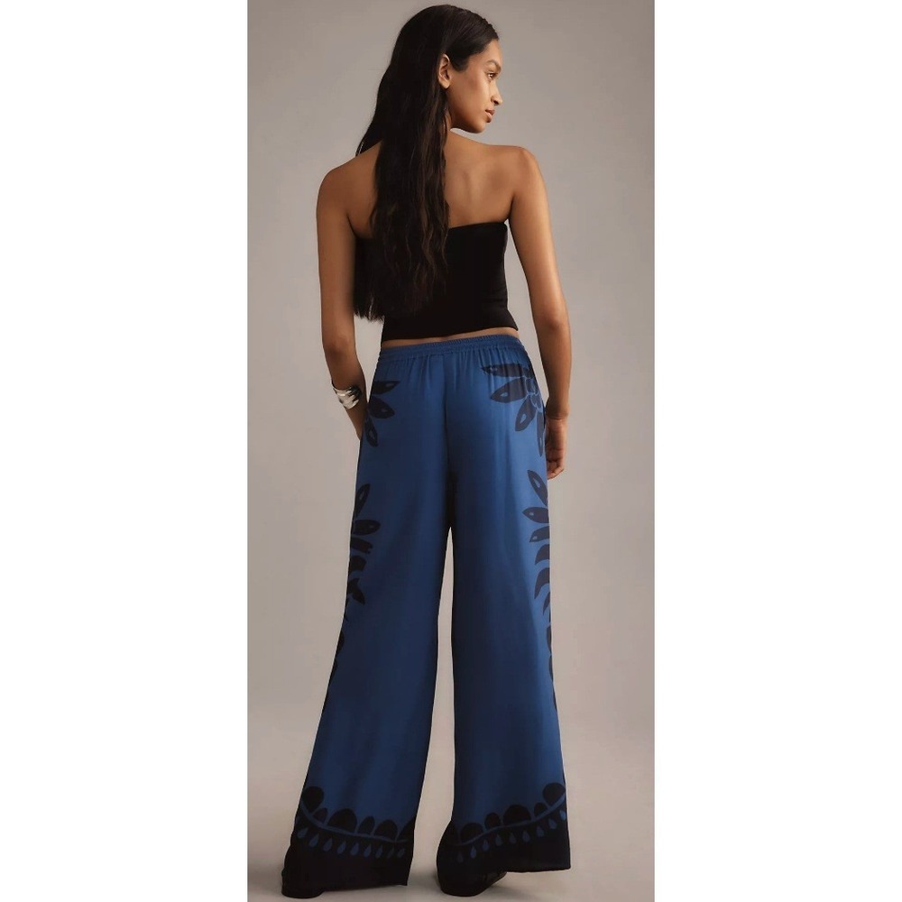 Farm Rio X Anthropologie Women's Martina Pull-On Wide Leg Pants Size M NWOT - Picture 2 of 11